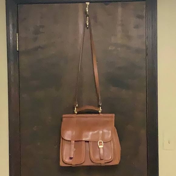 Vtg Rare CLAVA leather crossbody with missing buckle as pictured. Real leather. - Picture 1 of 8